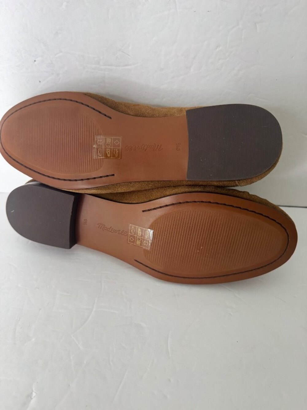 Madewell The Ashley Ruched Penny Loafer in Tan Suede Shoes Flats Size 9.5 New - Picture 6 of 6